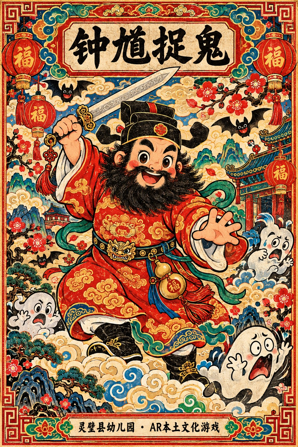 钟馗捉鬼识别卡